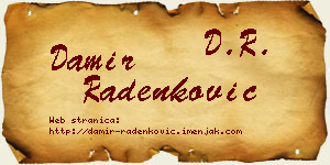 Damir Radenković vizit kartica